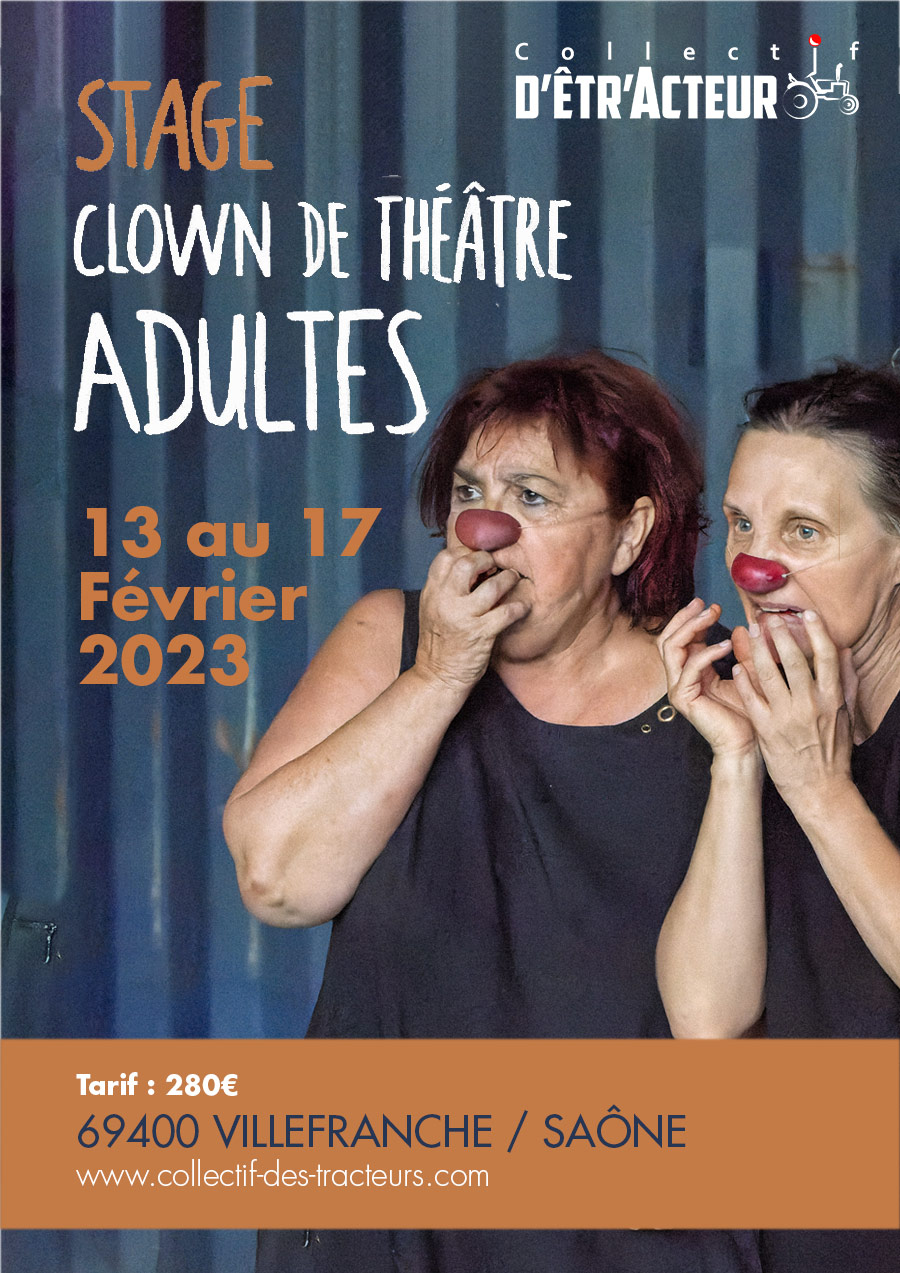 Stage de clown du 13 au 17 février 2023 à Villefranche